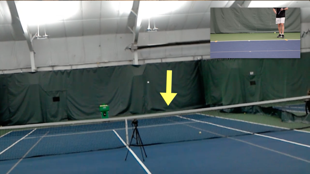 AR Tennis: Controlling the Middle of the Court